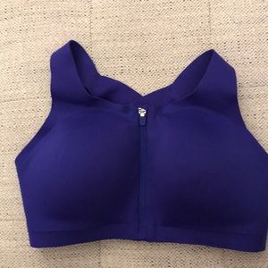 Purple Lululemon Enlite Front Zip Sports Bra